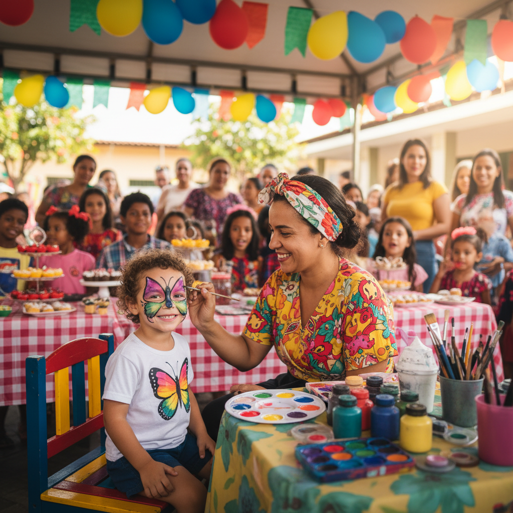 Curso de 🎨 Pintura Facial Infantil — categoria Datas Sazonais