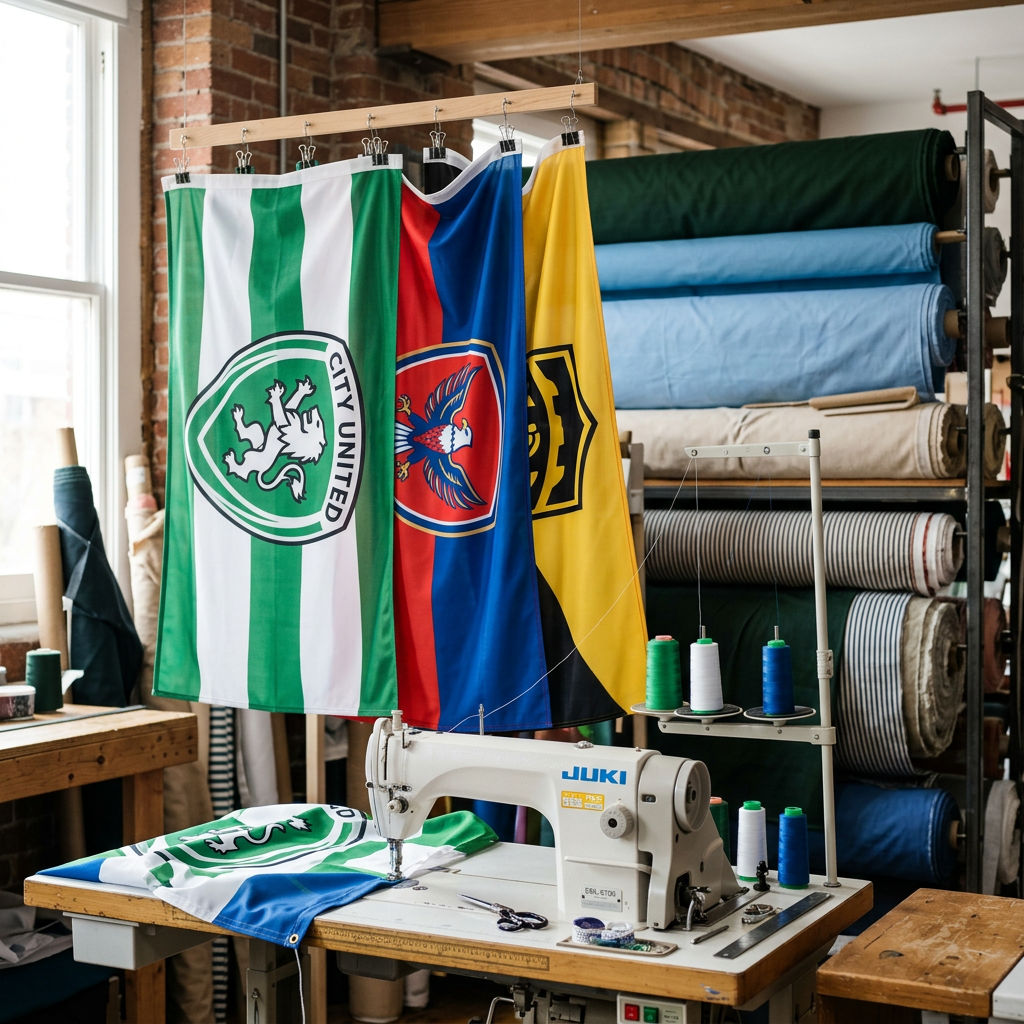 Curso de Fabricação de Bandeiras de Times — categoria Artesanato Lucrativo