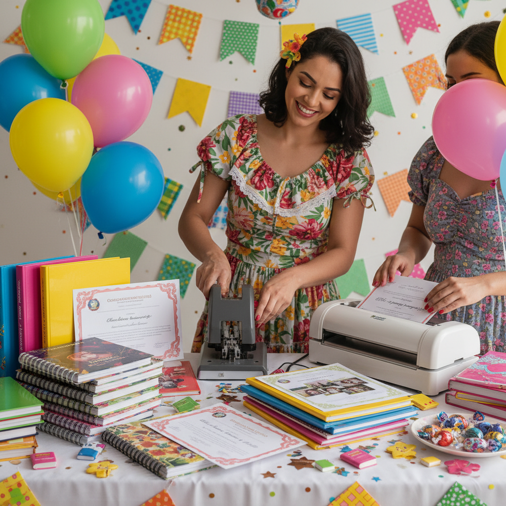 Curso de 📚 Encadernação e Plastificação — categoria Datas Sazonais