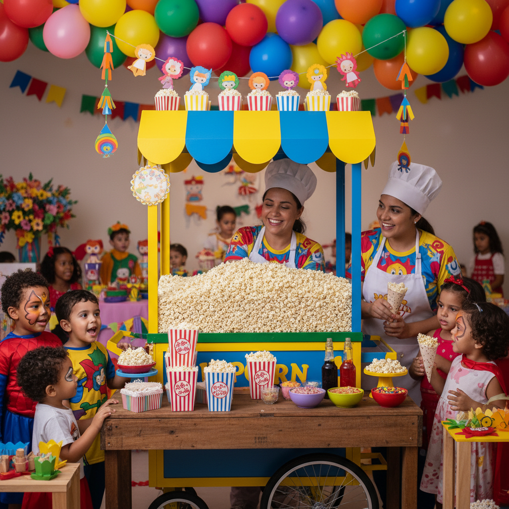 Curso de 🍿 Pipoca para Eventos Infantis — categoria Datas Sazonais